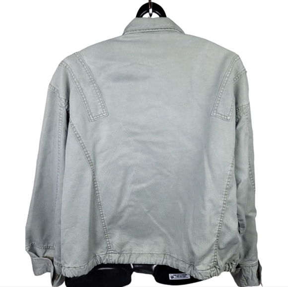 AMERICAN EAGLE‎ OUTFITTERS Women's Olive Green Utility Zip Cargo Pockets Jacket - Picture 3 of 8